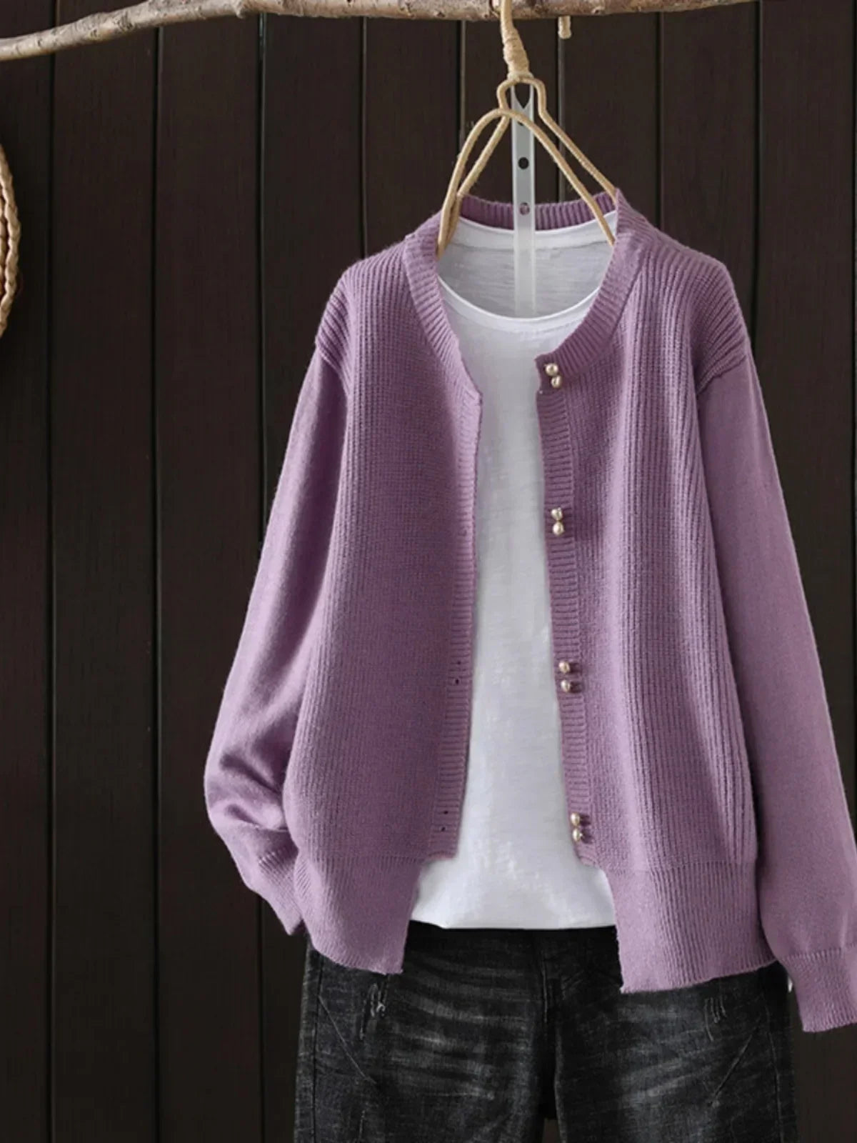 Elara - Sofistikeret Strikcardigan