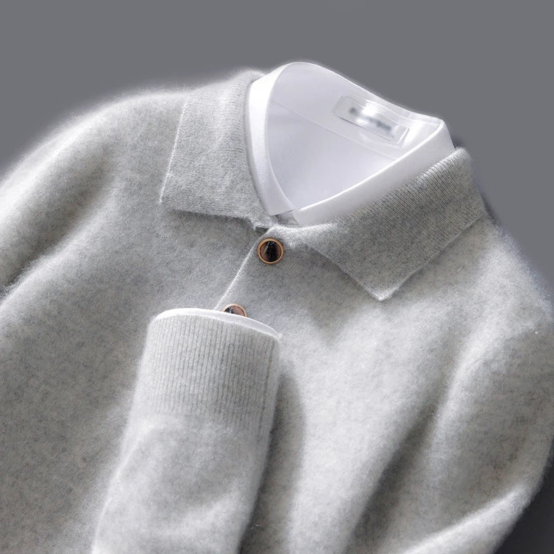 Belford - Elegant poloshirt i kashmir
