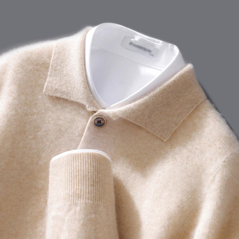 Belford - Elegant poloshirt i kashmir
