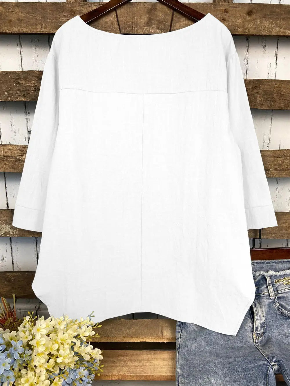 Liana - Asymmetrisk afslappet bluse