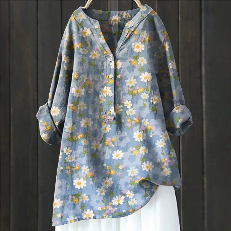 Daniela - Elegant blomstret bluse