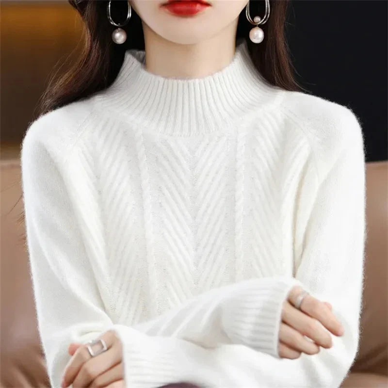 Isolde - Struktureret cashmere-striktrøje