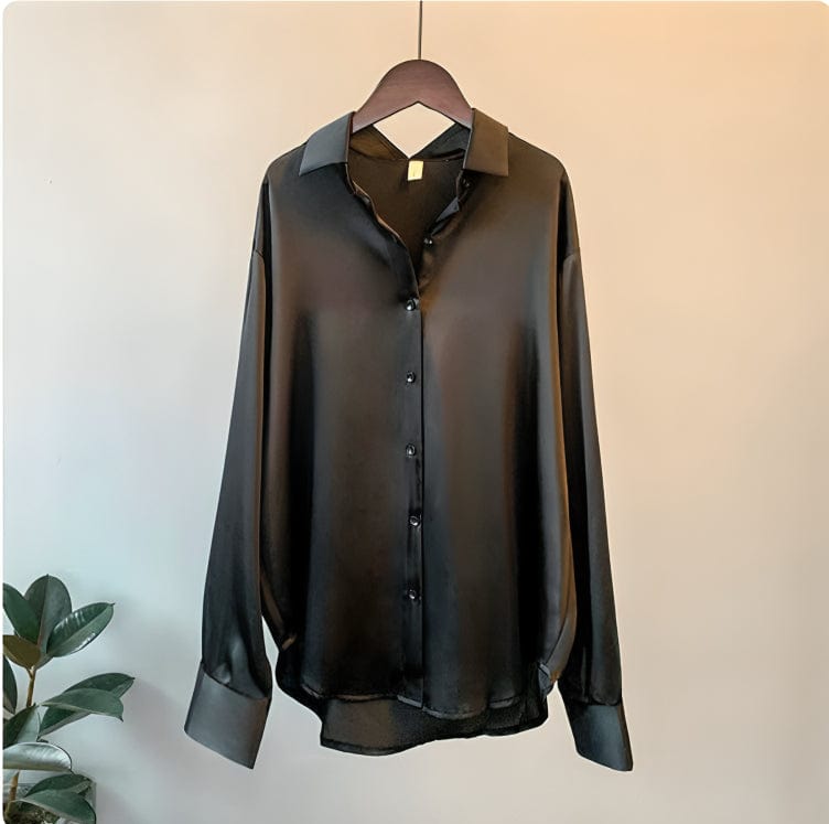 Margot - Elegant satinbluse