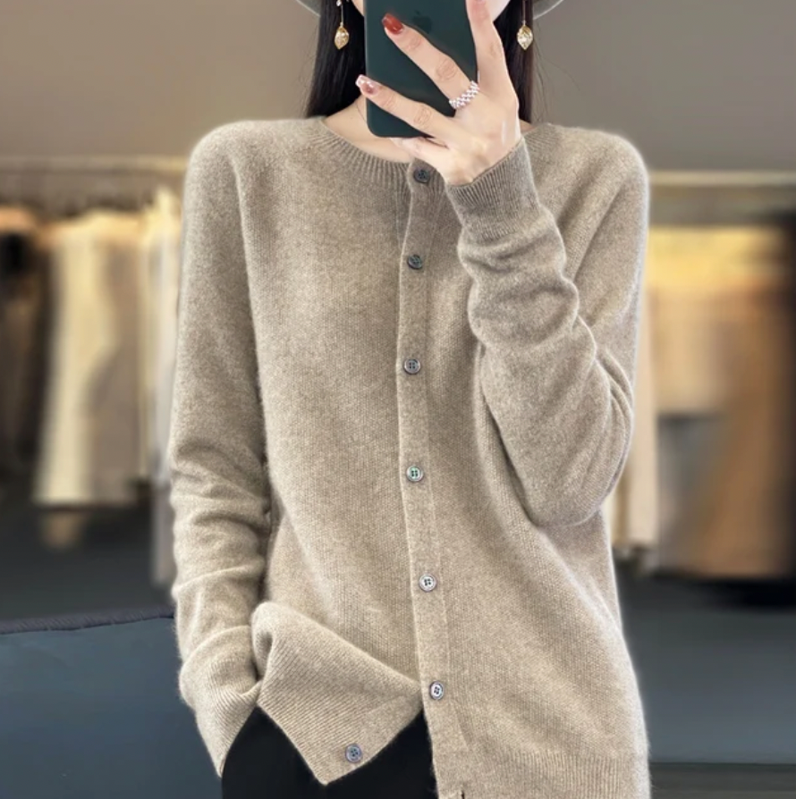 Manon - Lækker cashmere-striktrøje