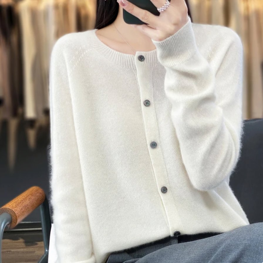 Manon - Lækker cashmere-striktrøje