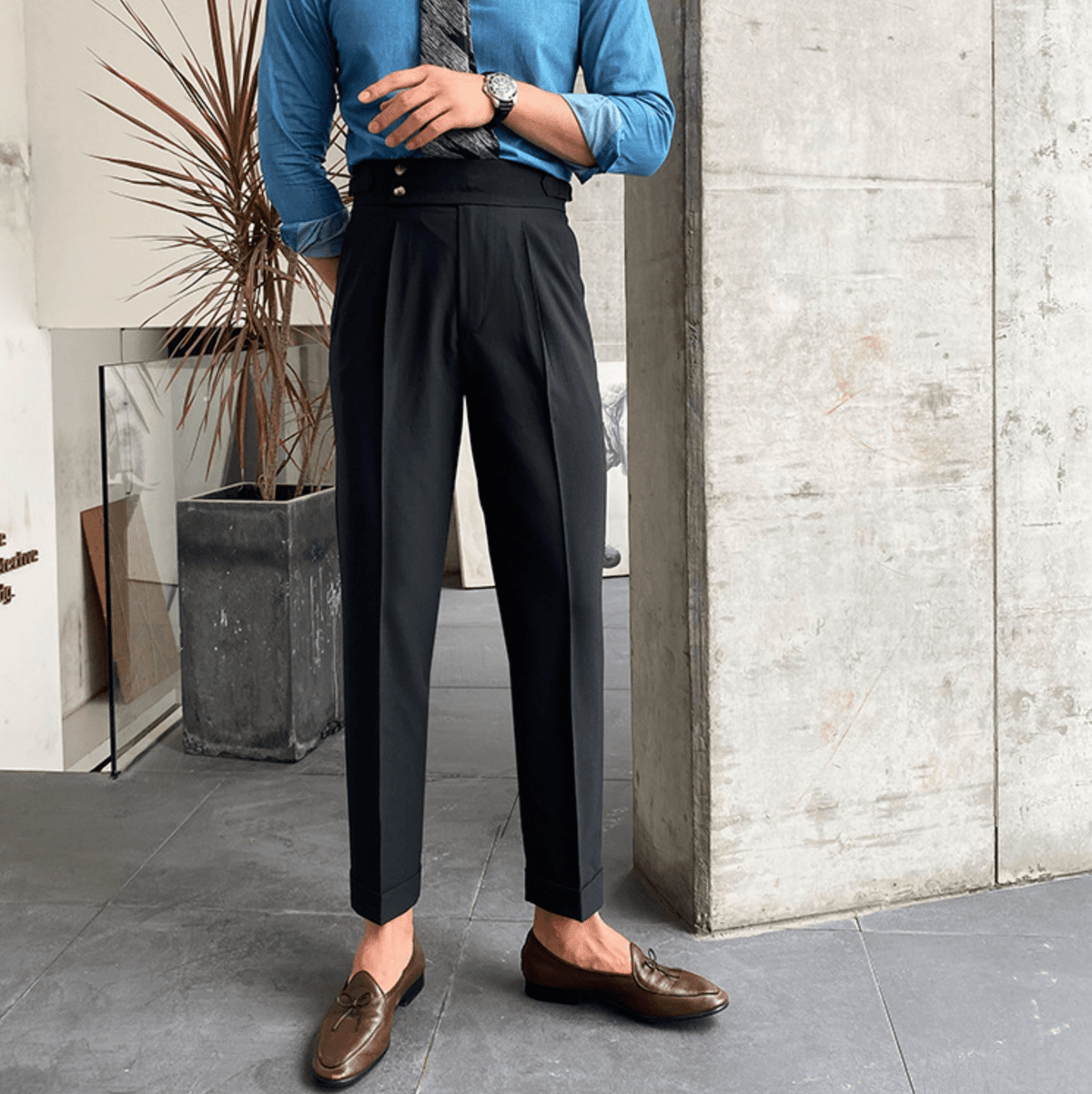Edward - Elegante bukser med høj talje