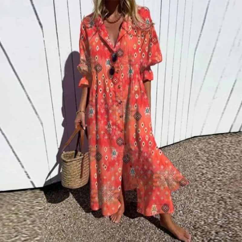 Maisie - Elegant og flatterende maxikjole