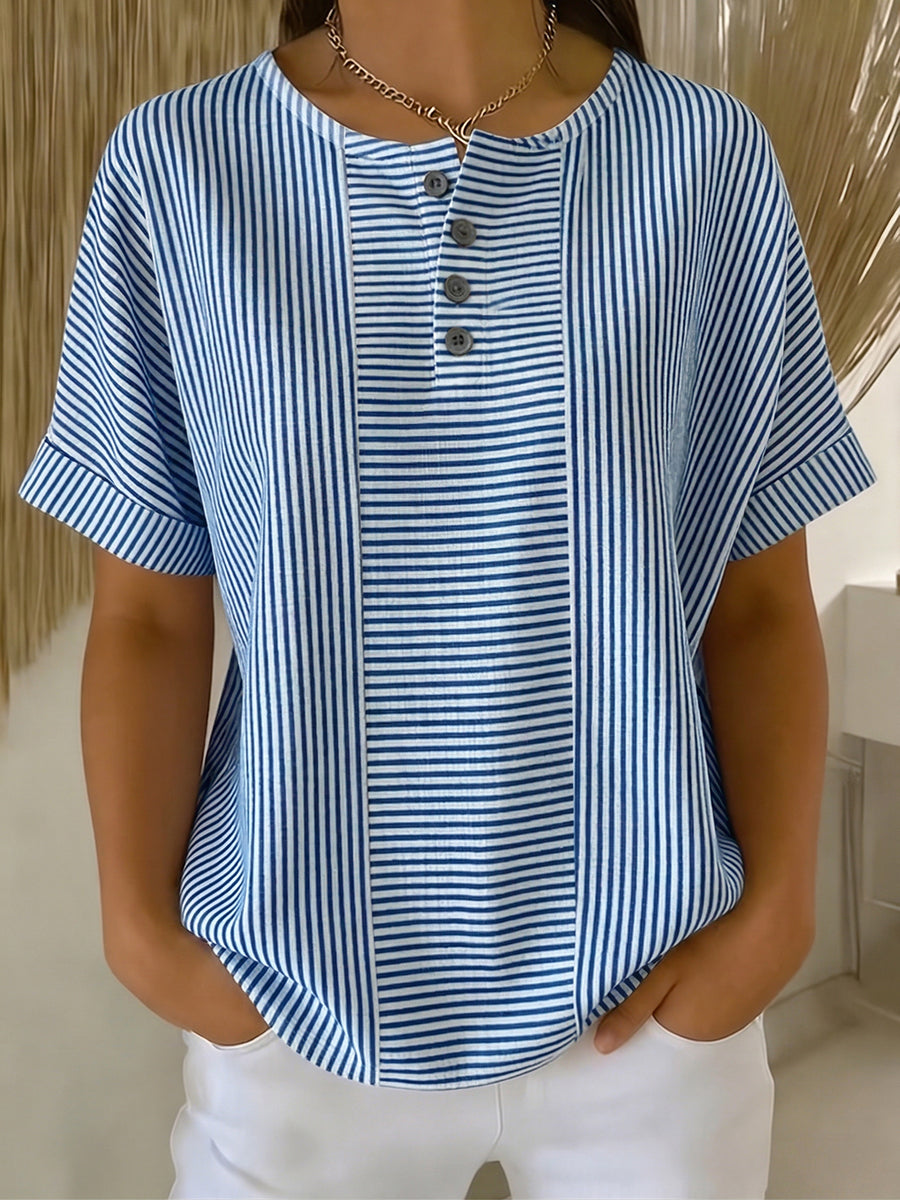 Lucia - Komfortabel kunstnerisk bluse