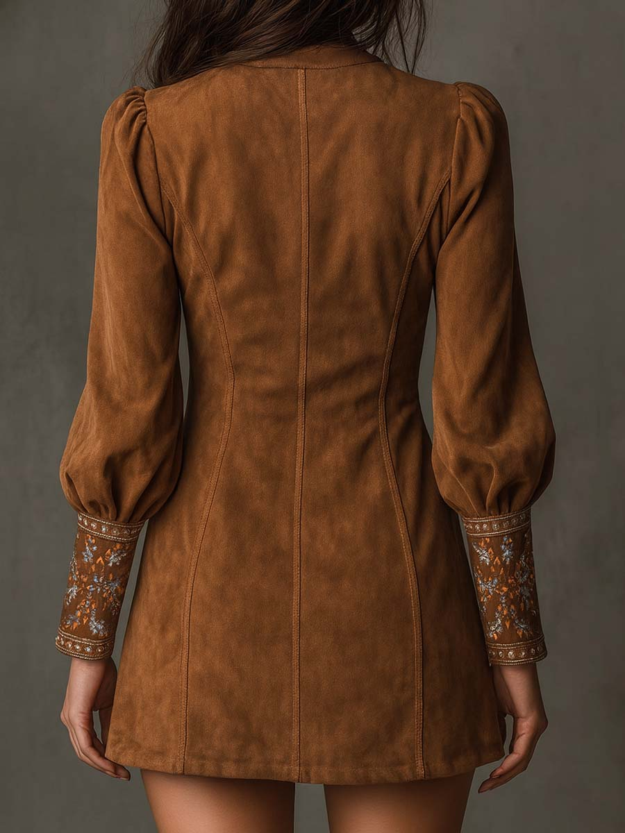 Lunori - Elegant vintage minikjole