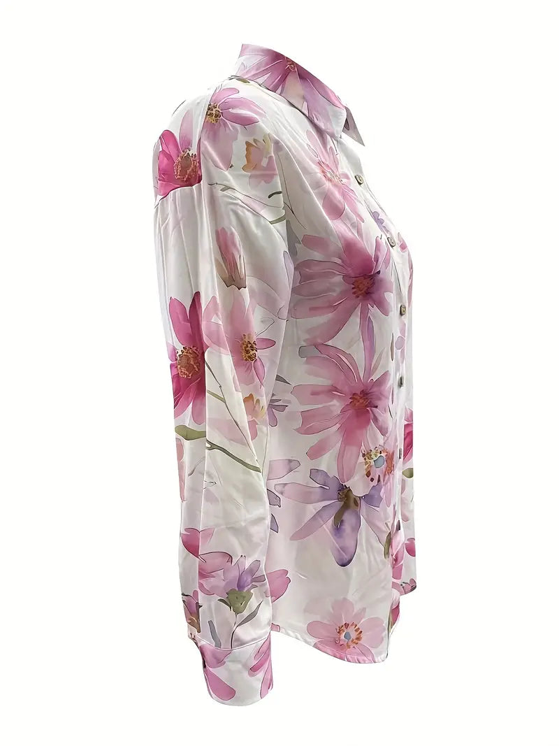 Emiliana - Elegant blomsterbluse