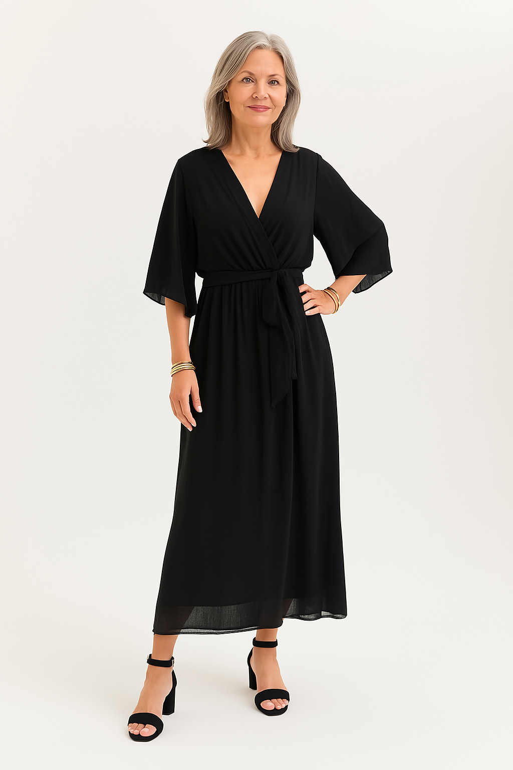 Charlotte - Elegant flydende kjole