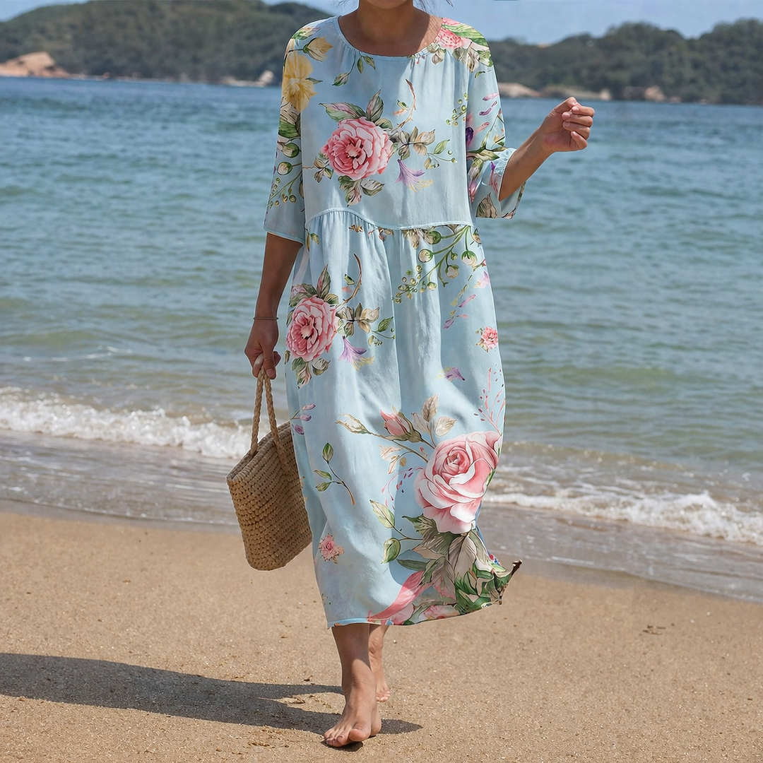 Miranda - Chic blomstret kjole