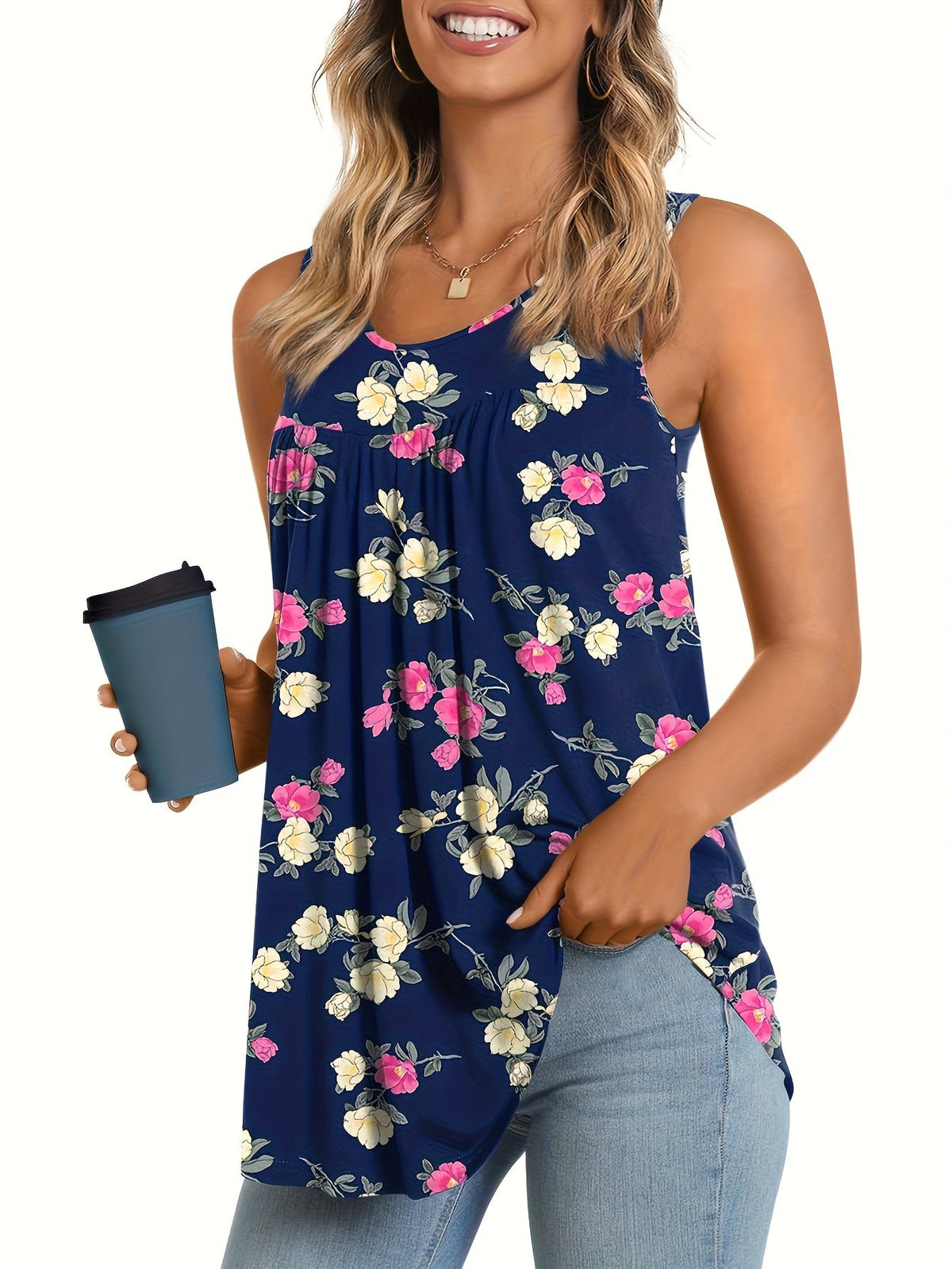 Eline - Let blomsterbluse