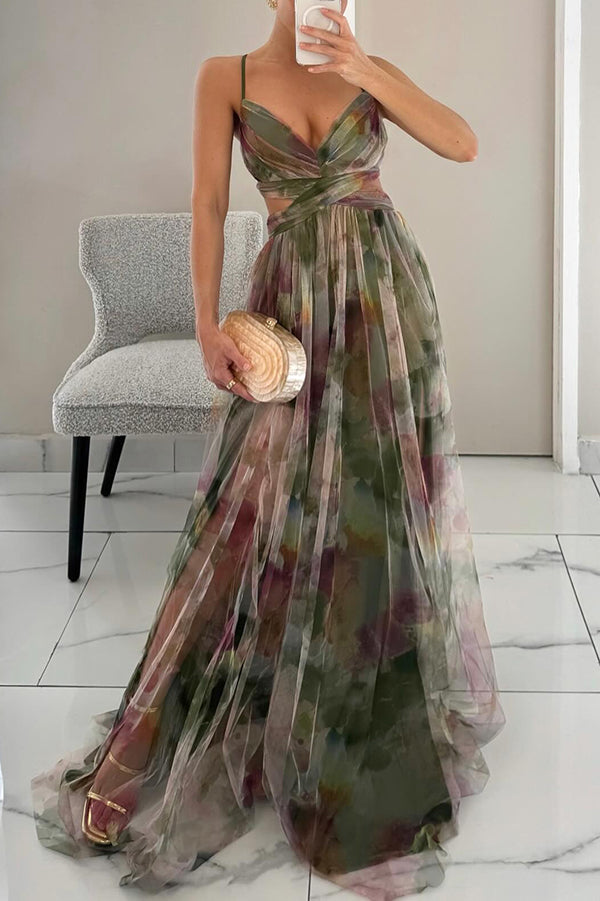 Frostine - Elegant blomstret kjole