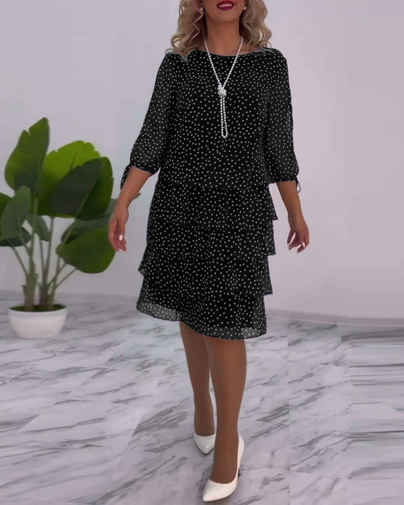 Blanche - Elegant prikket kjole