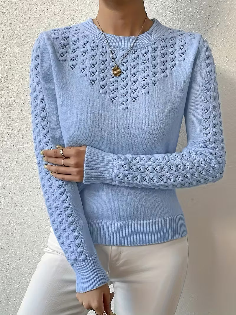 Shannen - Elegant strikbluse