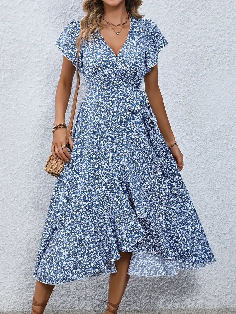 Miriam - Elegant blomstret kjole
