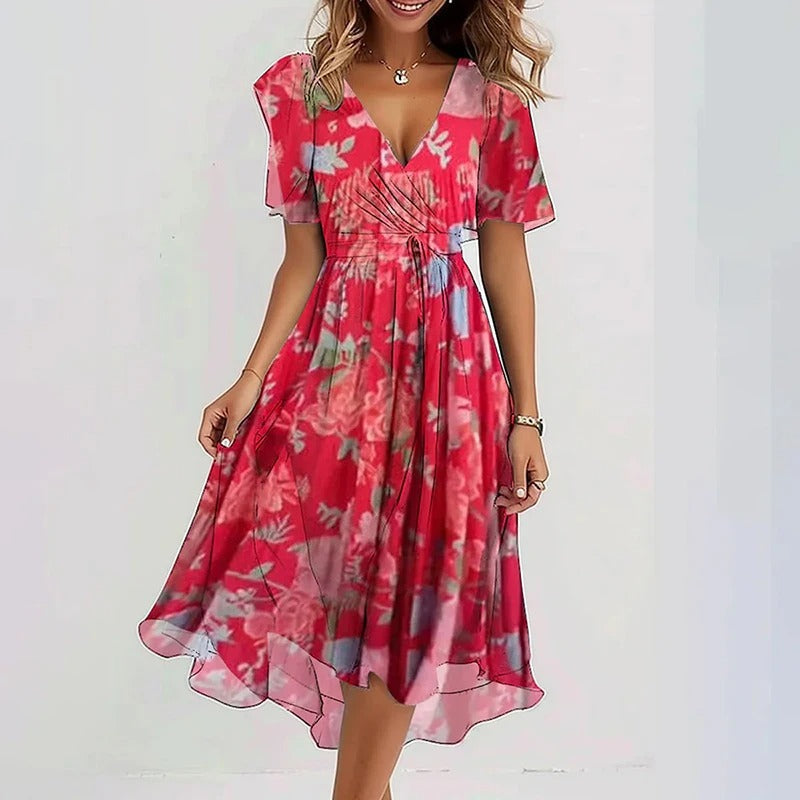 Yara - Elegant blomsterkjole