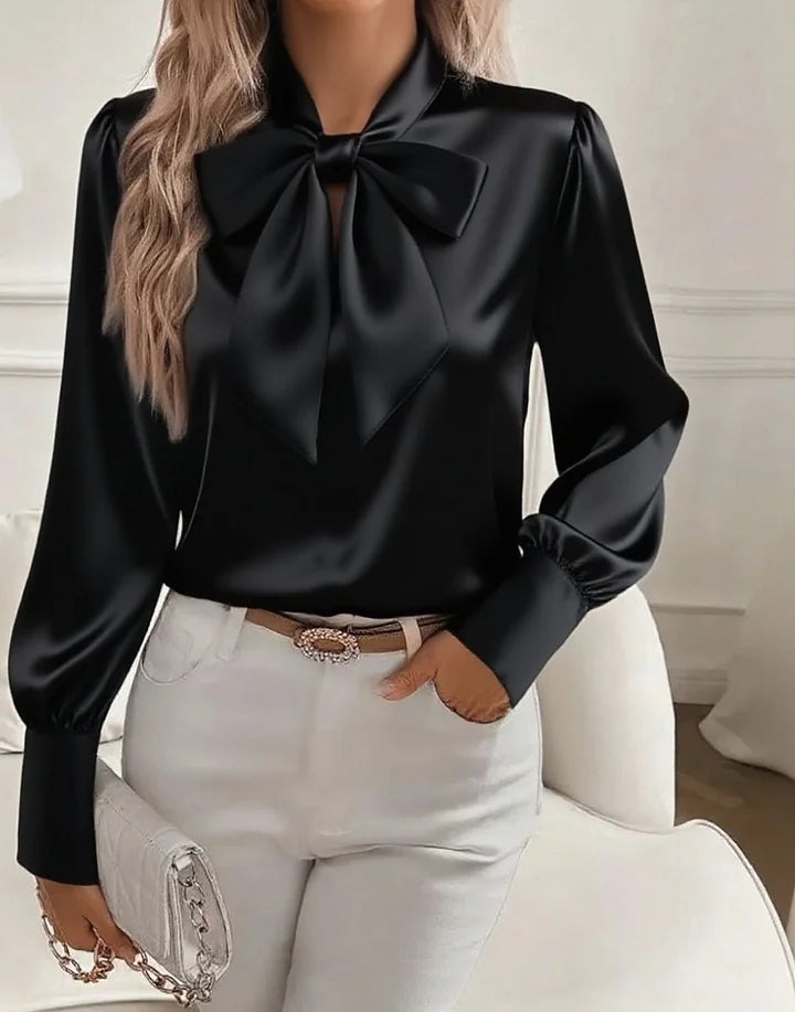 Nariyah - Elegant satinbluse