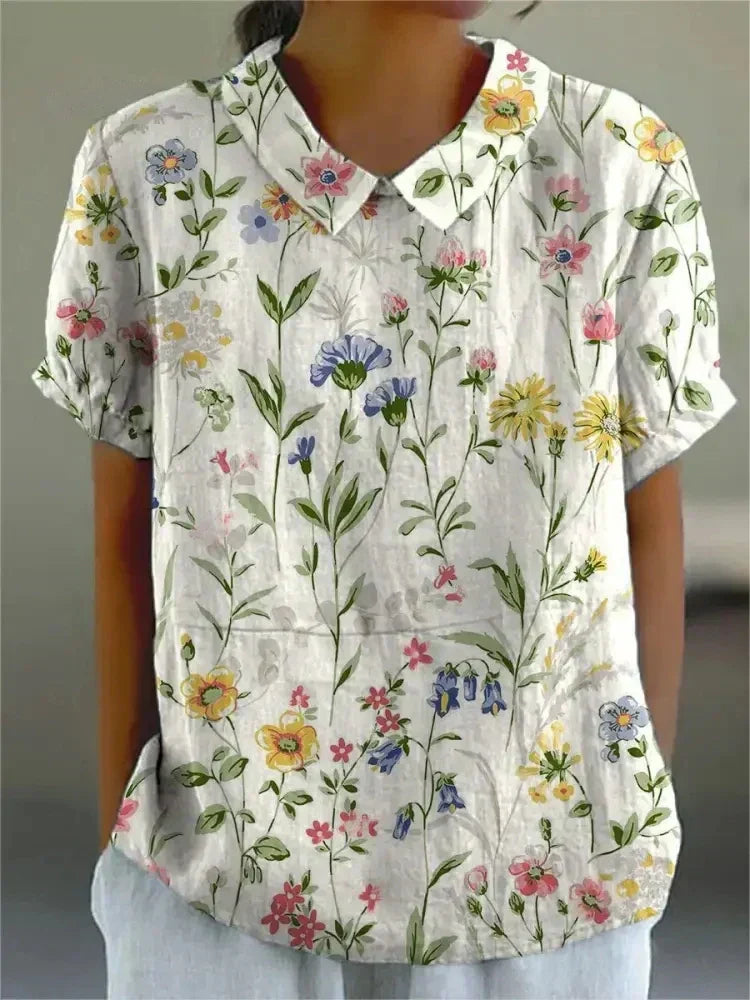Sofia - Elegant skjorte med blomster