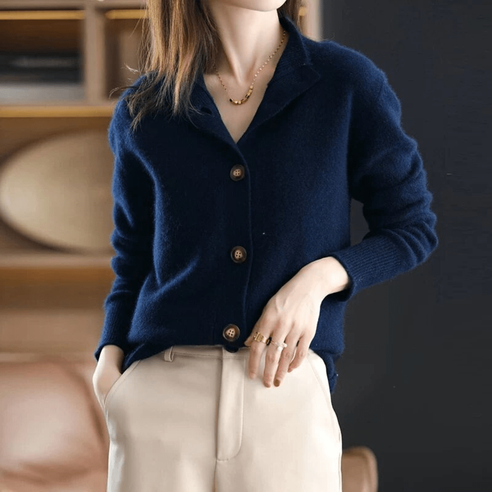 Annie - Elegant cardigan i kashmir