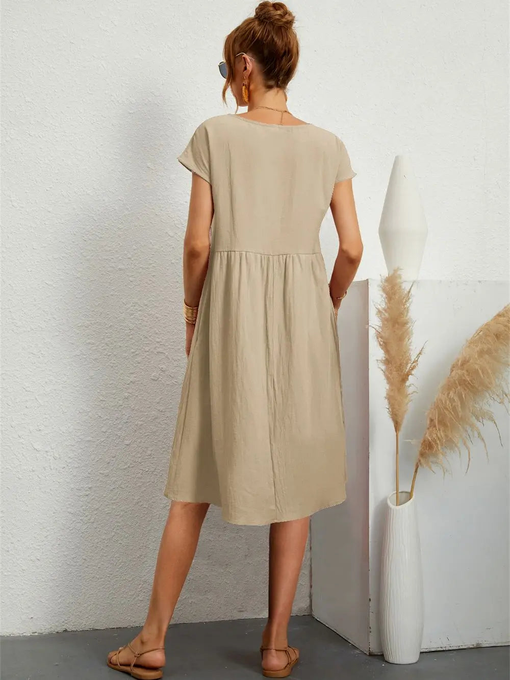 Sage - Elegant afslappet kjole