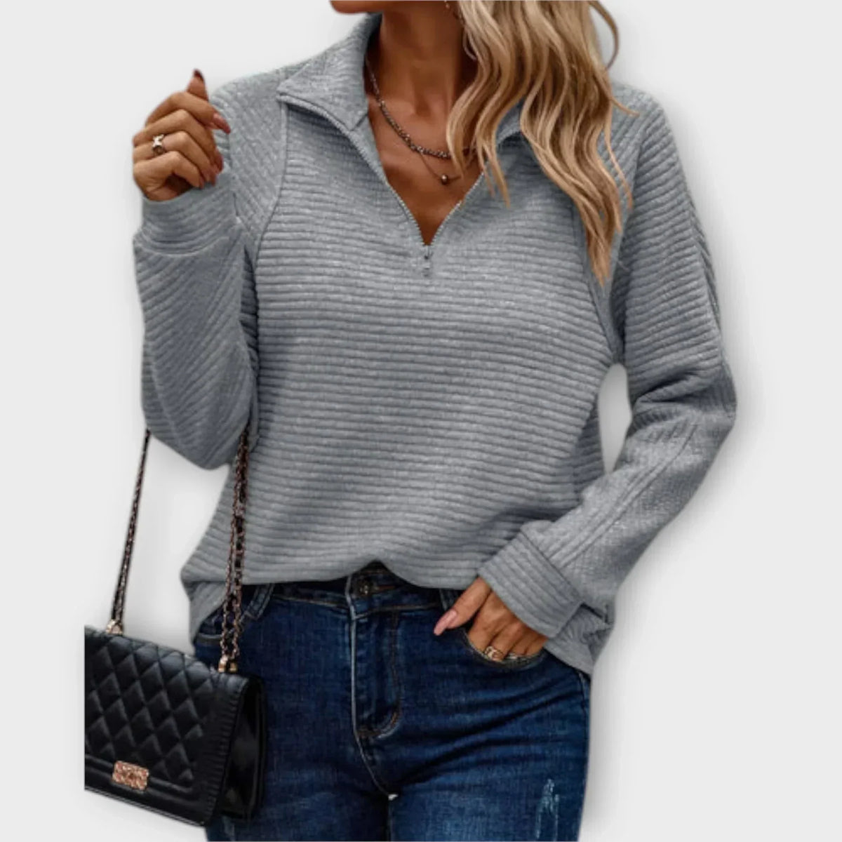 Olivia - Elegant og behagelig strikbluse