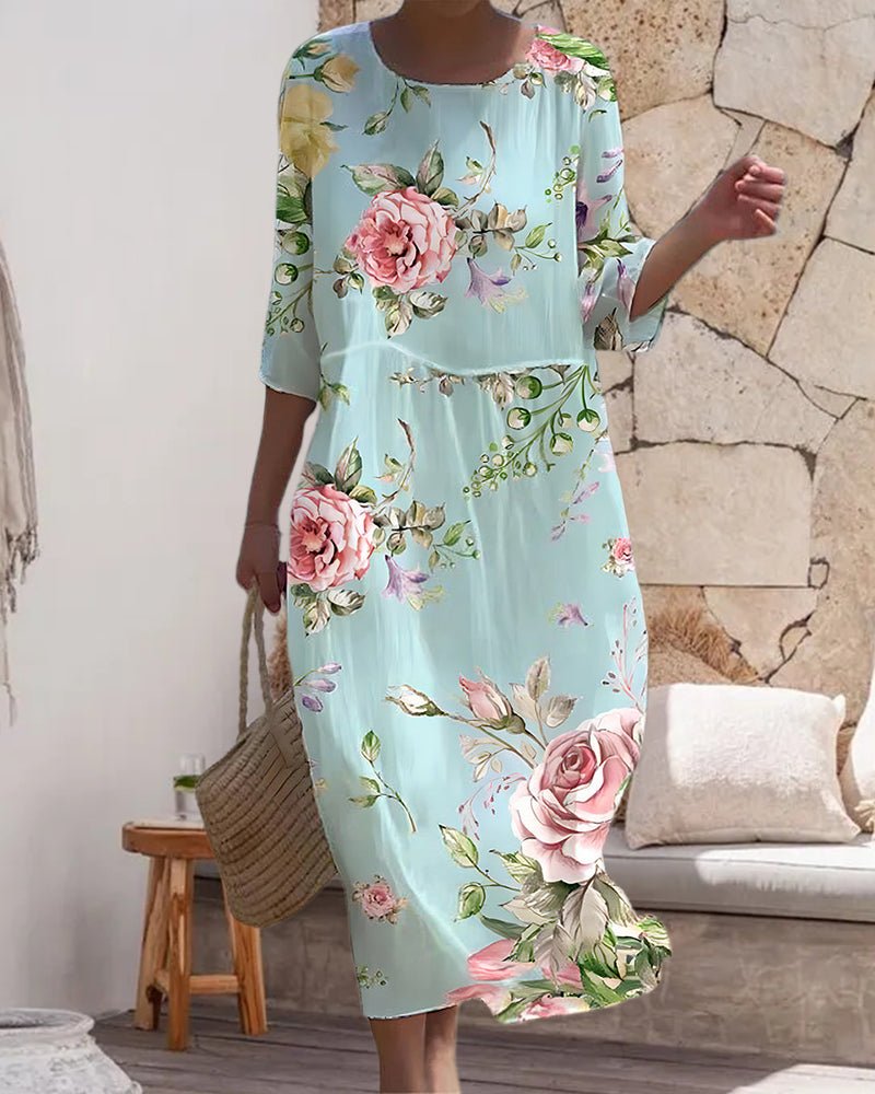 Stella - Elegant blomsterkjole
