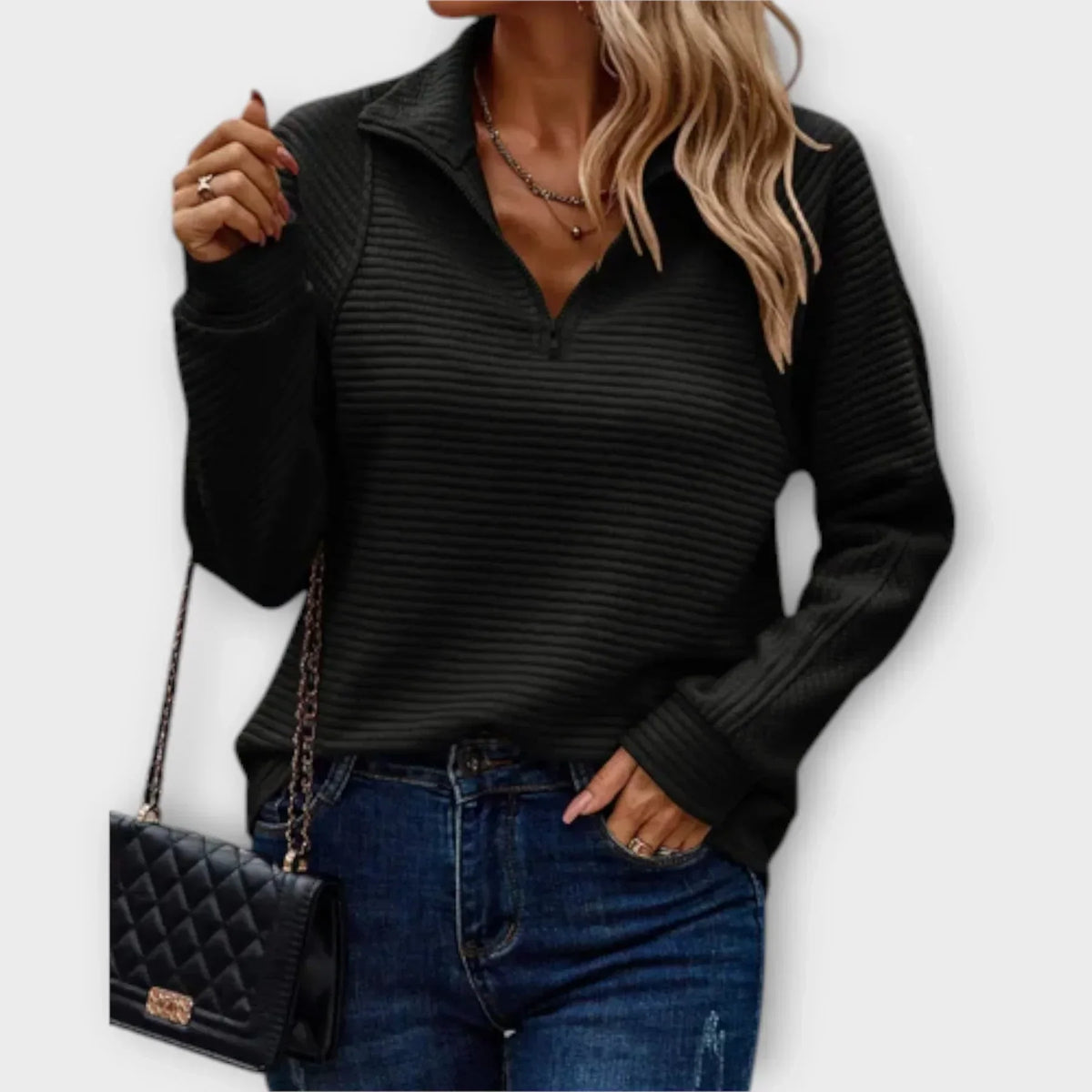 Olivia - Elegant og behagelig strikbluse