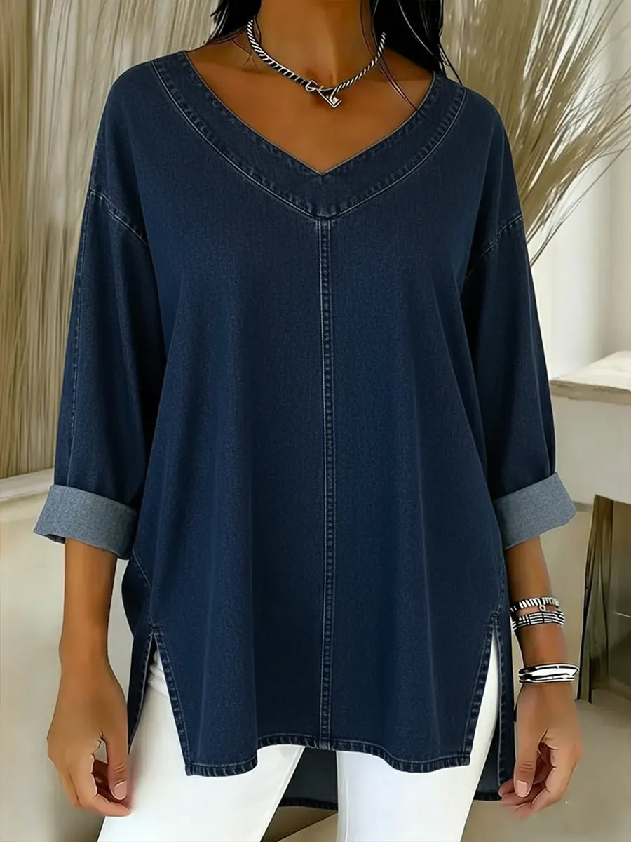 Lina - Afslappet denimtop