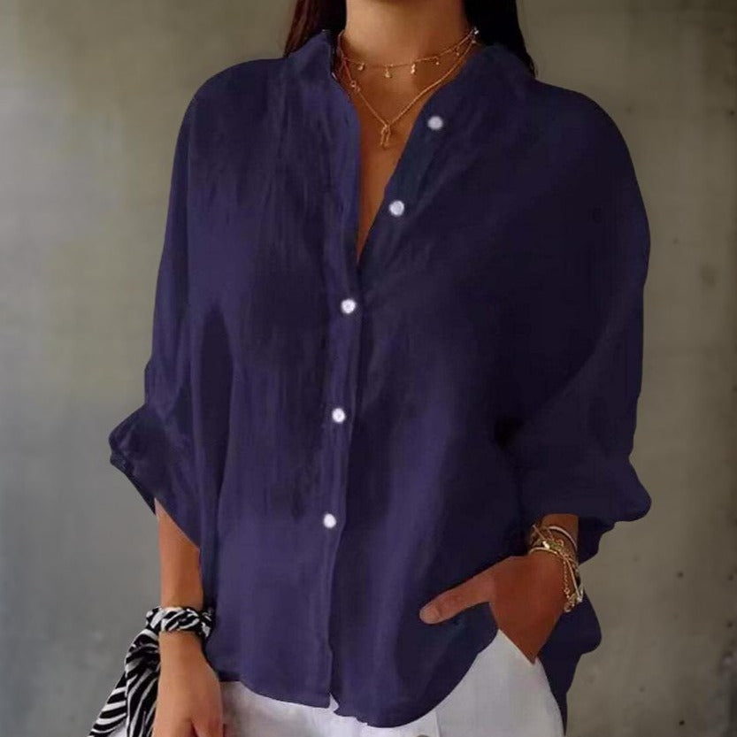 Linda - Elegant hørbluse