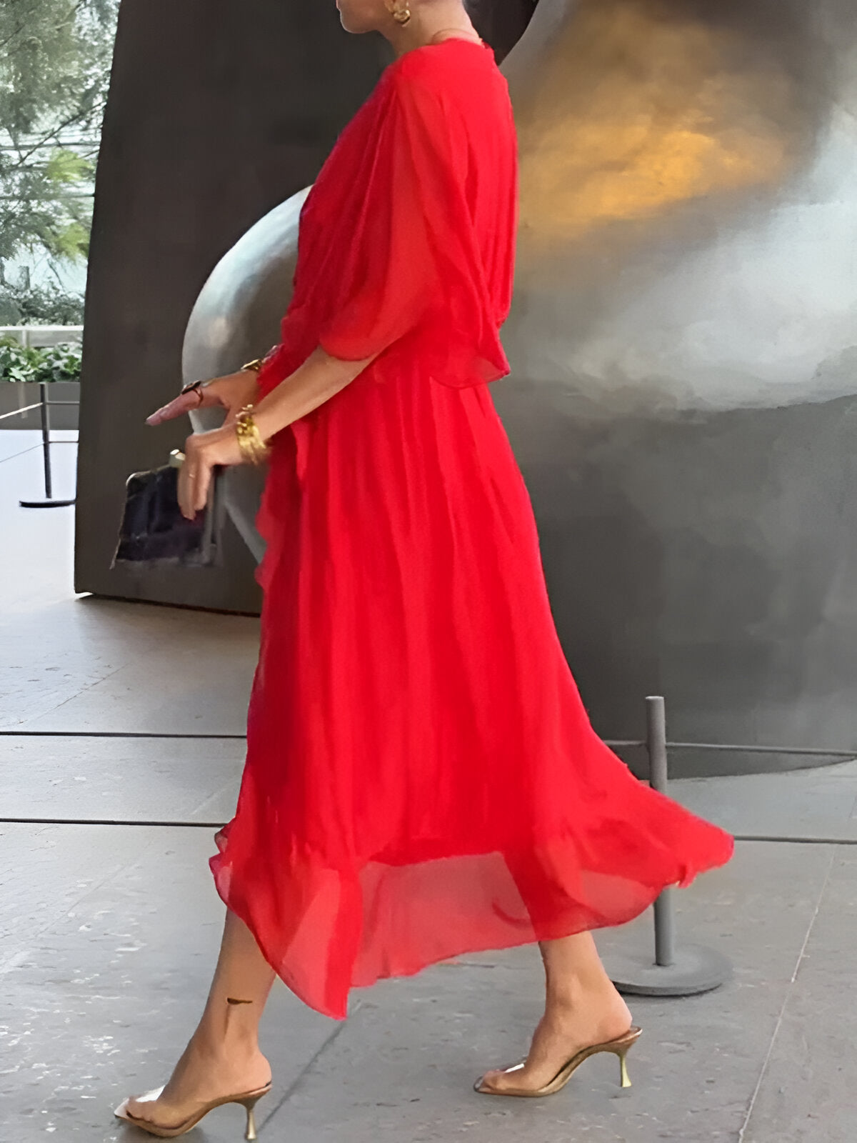 Monica - Elegant flydende kjole