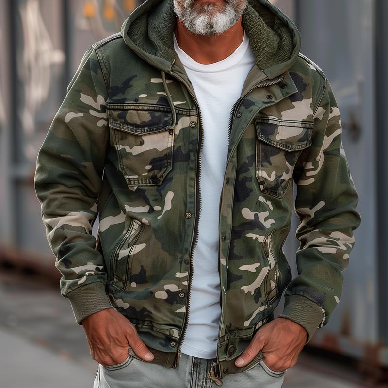 Fabian - Elegant cargojakke i camouflage