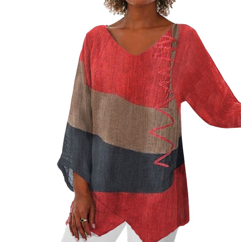 Elayne - Elegant bluse med print